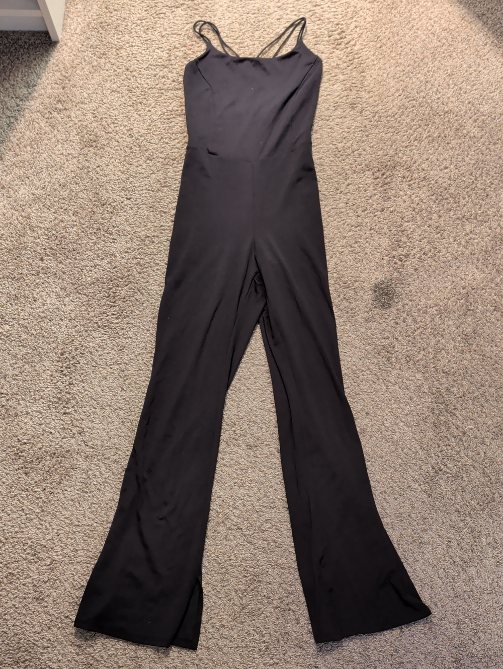 H&M Moves Active Black Spaghetti-Strap Jumpsuit
